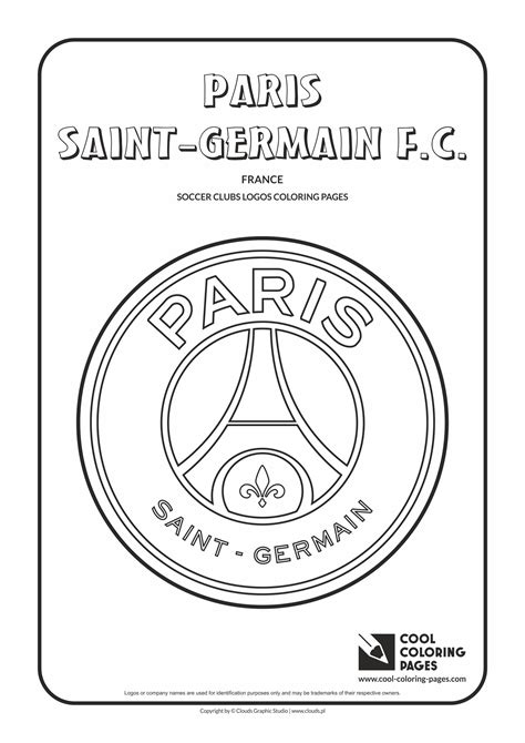 simbolo paris saint germain da colorare