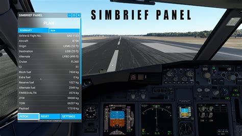 simbrief msfs 2020 panel