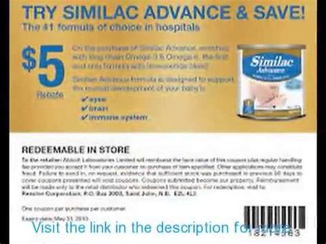 Similac Sensitive Printable Coupons