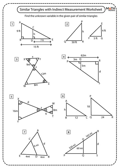 similar triangles problems with answers pdf class 10