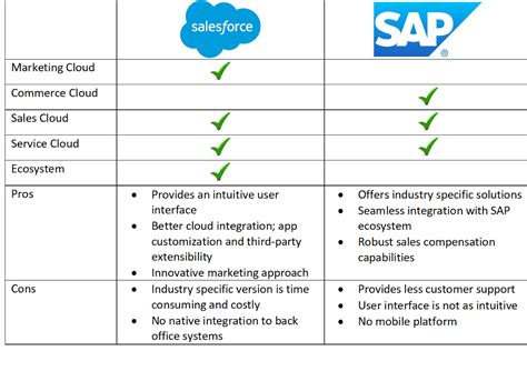 similarities between sap crm and salesforce