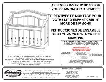 Simmons Crib Instructions