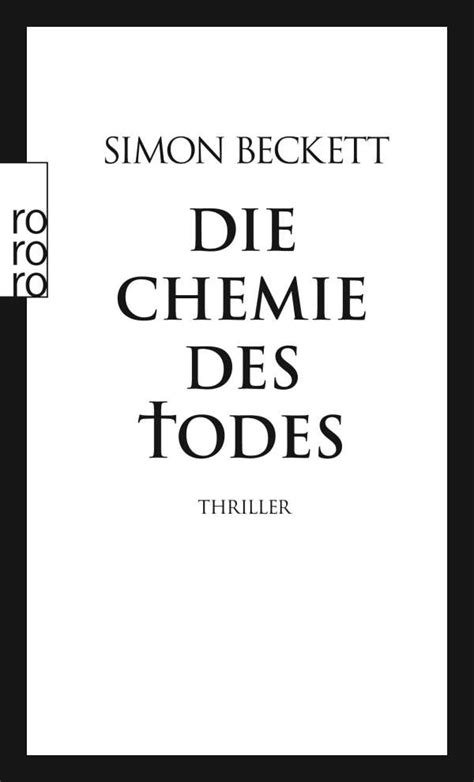 simon beckett chemie des todes