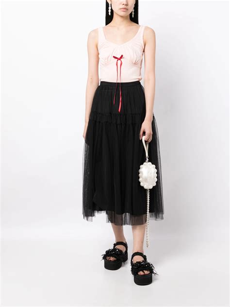 simone rocha sleeveless bow top