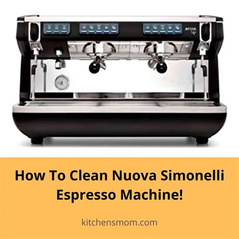 simonelli espresso machine cleaning