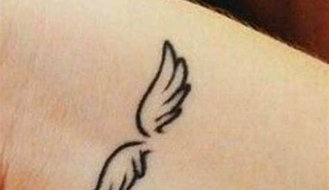 Simple Angel Tattoos Gallery Wing tattoos on wrist
