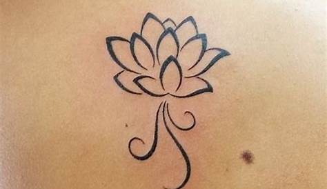 Simple Back Lotus Flower Tattoo & Mandala Piece Best Design Ideas