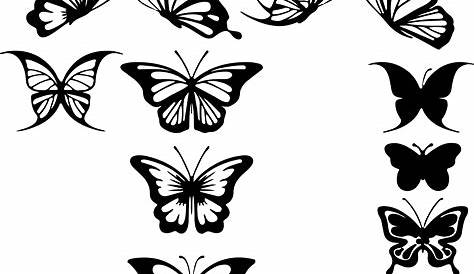 Black And White Butterfly Tattoos Designs Crafts White Butterfly