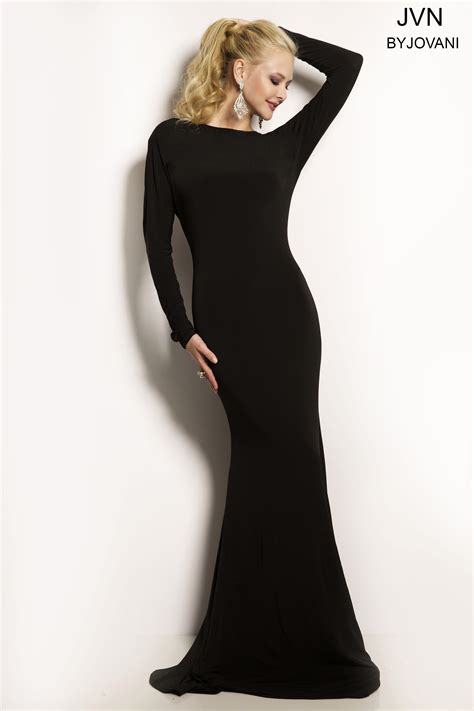 Simple Black Long Sleeves Maxi Dress Long sleeve black maxi dress