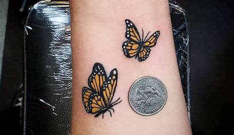 Simple Butterfly Wrist Tattoo Small On The Left Inner Tatuajes s