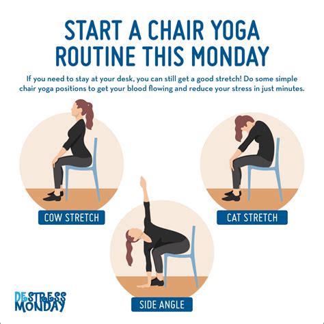 chair stretch exercises poster. Exercise