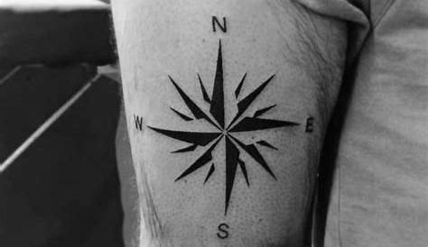 Simple Compass Tattoo Designs For Men 50 s Directional Design Ideas