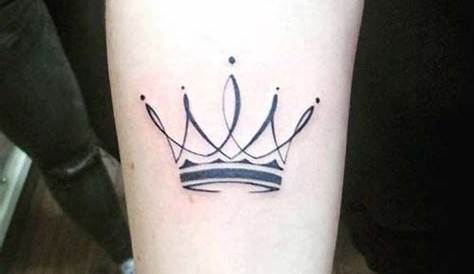 Simple Crown Tattoo Forearm . s, s