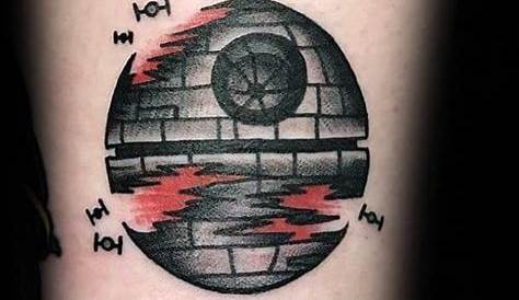 60 Death Star Tattoo Designs For Men Star Wars Ideas