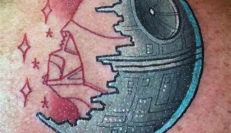 60 Death Star Tattoo Designs For Men Star Wars Ideas