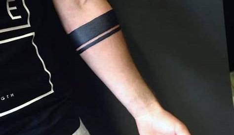 Simple Forearm Band Tattoos For Guys 50 Men Masculine Design Ideas