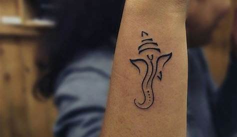 Simple Ganesh God Tattoo a s, a , s