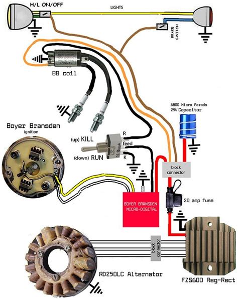 simple honda motorcycle wiring diagram
