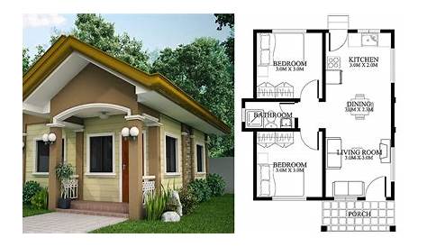 Simple House Layout 2 Bedroom