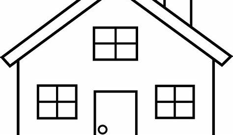 Simple House Outline Clipart Template Free Download On ClipArtMag