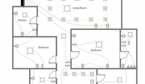 Simple House Wiring Plan Drawing Electrical For Diagram
