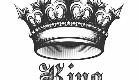 Simple King Crown Tattoo With Beard s, Artists,