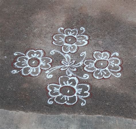 Top 20 + Latest Simple Kolam Designs With Dots Images
