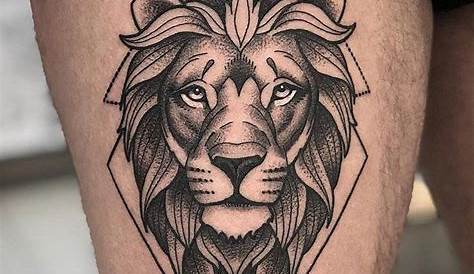 17+ Tattoo Simple Geometric Symbols Small lion tattoo