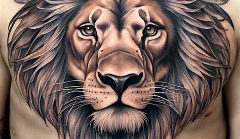 32 Awesome Chest Tattoos for Men in 2020 Lion tattoo