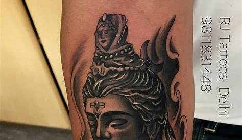 Simple Lord Shiva Tattoo Designs On Hand In Mountain, Hindu Temple Design