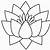 simple lotus flower line drawing