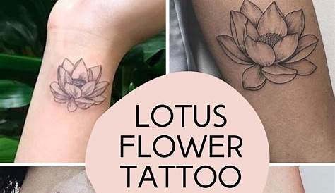 Simple Lotus Flower Tattoo Meaning , Realistic, 3D , Best