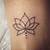 simple lotus tattoo design