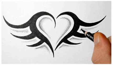 Simple Love Sketch Tattoo Designs How To Draw Heart With Heart Design