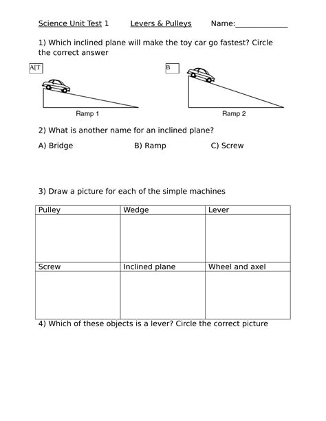 Simple Machines Practice Problems Section 14.4 Answer Key