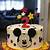 simple mickey mouse cake ideas