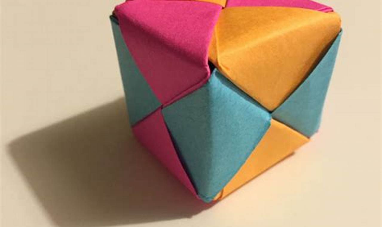 simple origami with post it notes