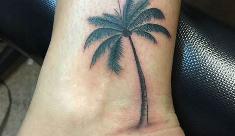 Palm tree tattoo on ankle Tattoo designs, Ankle tattoo