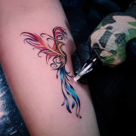 Powerful Simple Phoenix Tattoo Designs 2023