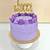 simple purple birthday cake ideas