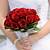 simple red rose wedding bouquet