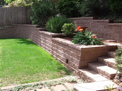 retaining wall for sloped yard Google Search Lawn and landscape