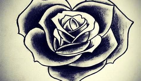 Simple Rose And Heart Tattoo Designs Diamond Done By Rustemhorzum At