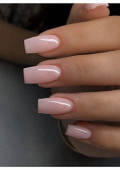 Simple Short Square Acrylic Nails