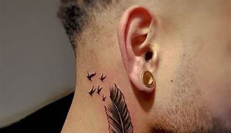 Small Side Neck Tattoos For Guys