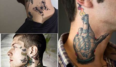 Simple Side Neck Tattoos Smallandstylishsidenecktattoodesigns FashionLookStyle