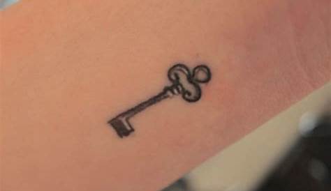 Simple Small Key Tattoo Pin On s