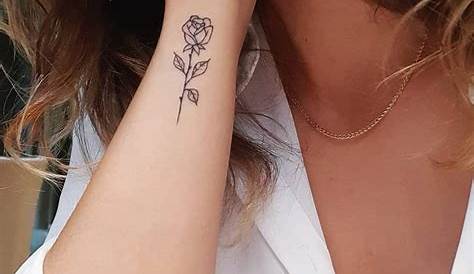 Simple Small Rose Tattoo On Wrist 30 And s For Women