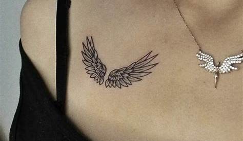 Simple Small Wings Tattoo Angel Wing s Mom Angel Guardian