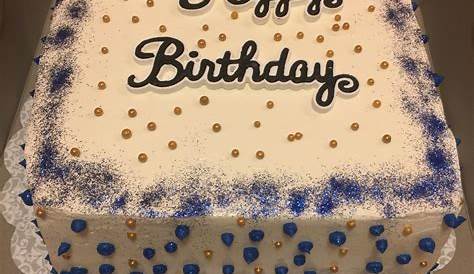 Simple Square Birthday Cake Designs Chocolate • Hand Baked • Lily Vanilli